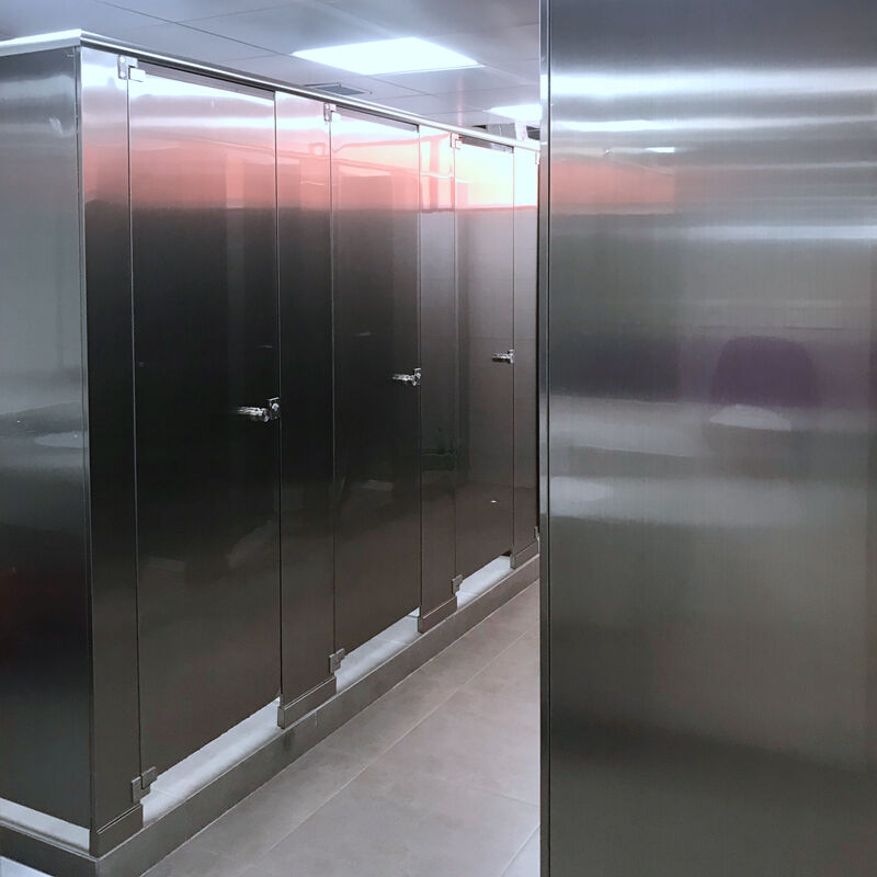 Stainless Steel Commercial Bathroom Partition Walls | Stainless Steel ...